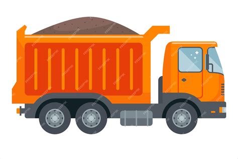 Orange Truck Clipart