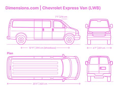 Mercedes-Benz Sprinter Van (LWB Extended) Dimensions & Drawings ...