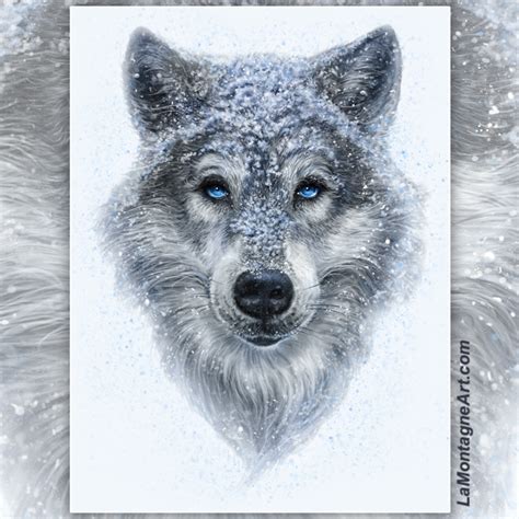 Winter Wolf - LaMontagne Art