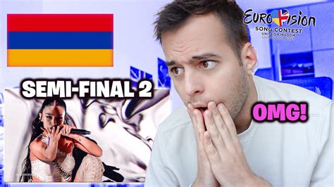Brunette Future Lover Armenia Second Semi Final Eurovision LIVE REACTION YouTube