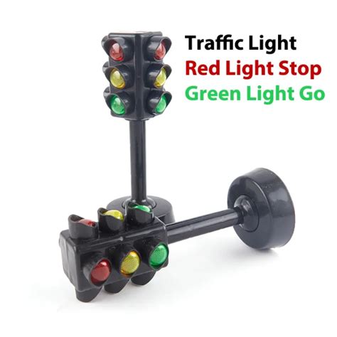 2pc Traffic Lights Toys Parking Lot Scene Models Toy Early Educational Learning Puzzle Traffic