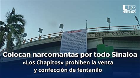 Aparecen Narcomantas Firmadas Por Los Chapitos Para Prohibir El