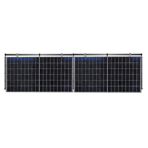 ST 0005R B Balkonkraftwerk Solarmodul ALU Halterung In Schwarz Inkl