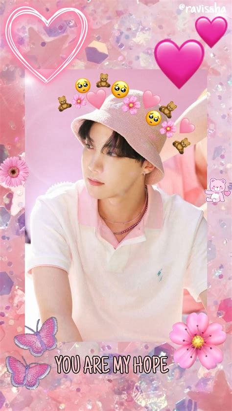 J Hopes Edit Wallpaper 💜 Jhope Pink Aesthetic J Hope Pink