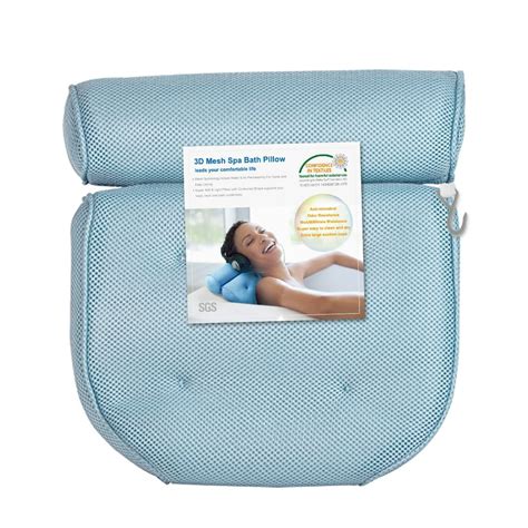 Bath Pillow Spa Pillow for Shoulder, Back, Head & Neck Support, Soft ...