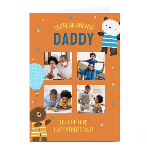 Buy Personalised Fathers Day Photo Card Youre Amazing For Gbp 1 79