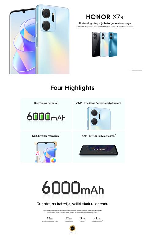 Honor X7a 4/128GB Plavi - Besplatna isporuka, dobra cena!