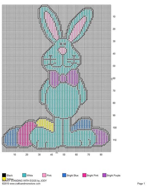 Free Easter Bunny Plastic Canvas Patterns