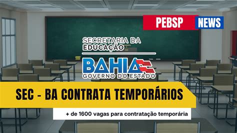 Inscrições ENCERRAM HOJE 02 para 1 600 Vagas Contratação Temporária