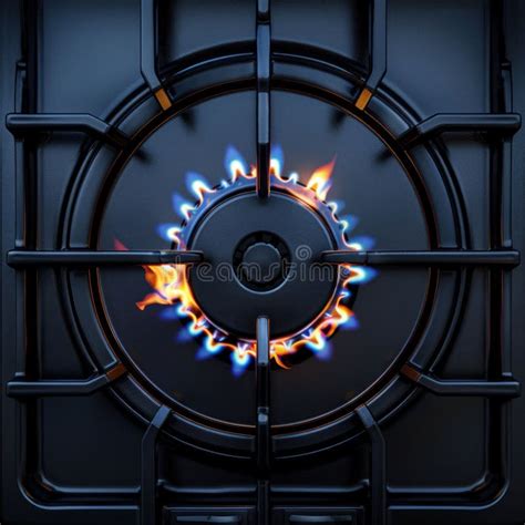 Gas Stove Top View Stock Illustrations 550 Gas Stove Top View Stock