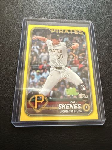 Topps Update Paul Skenes Rookie Debut Yellow Parallel Rc Us