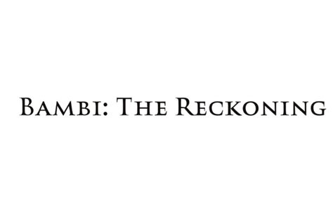 Bambi the reckoning logo by DracoAwesomeness on DeviantArt