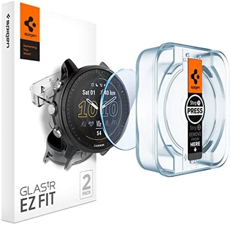 Spigen Ez Fit Tempered Glass Screen Protector For Garmin Forerunner