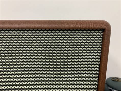 Vintage Black White Basket Weave Speaker Grill Cloth For Marshall 0