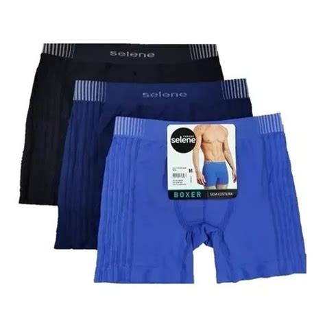 Kit Cueca Boxer Selene S Costura Microfibra Shopee Brasil