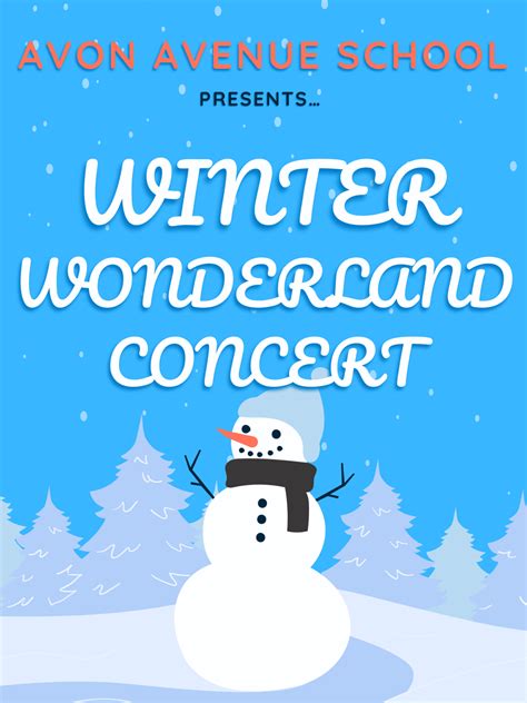 Winter Wonderland Concert!! - Avon Avenue School