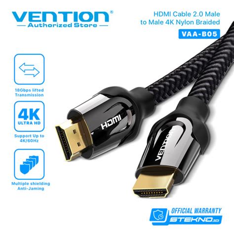 Jual Vention B M Kabel High Speed Nylon Braided Hdmi V B K