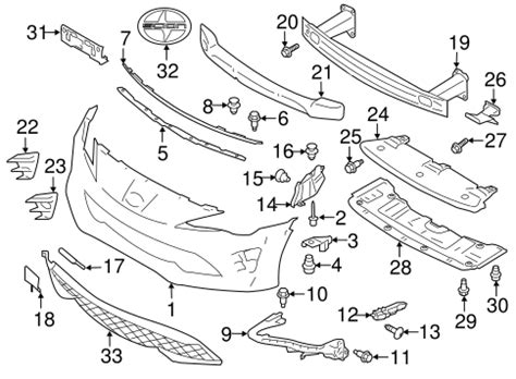 Bumper Components Front For 2017 Toyota 86 Toyota Parts Center