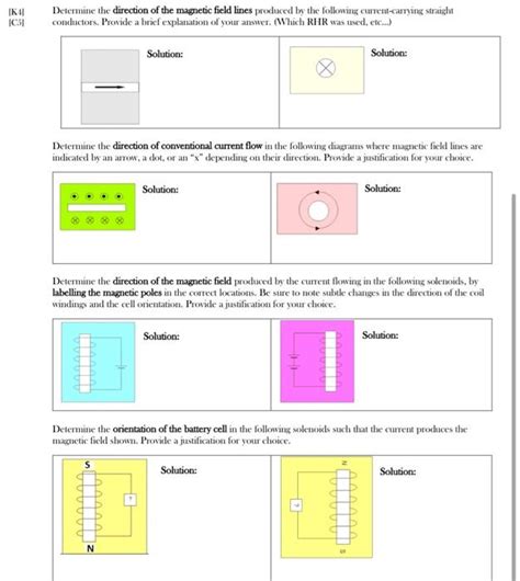 Solved Determine the direction of the magnetic field lines | Chegg.com