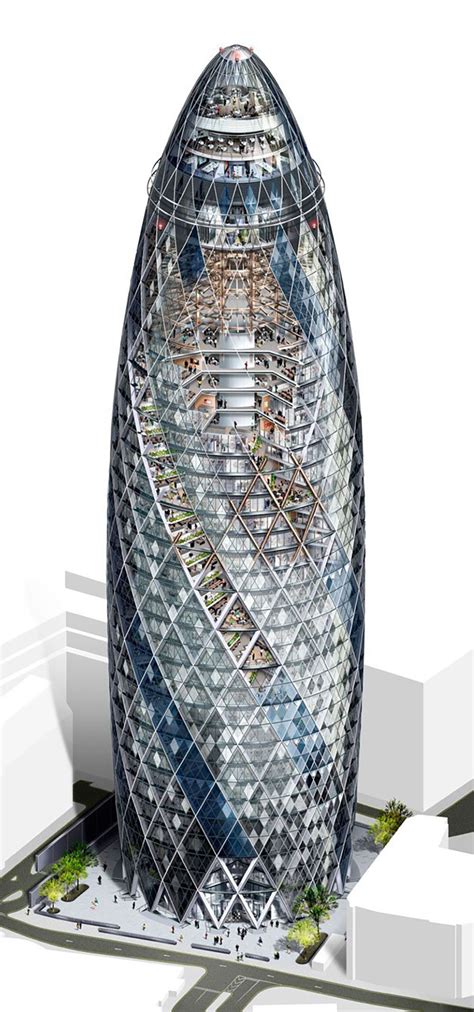 Foster Partners Cutaway Of The Gherkin Amazing Architecture