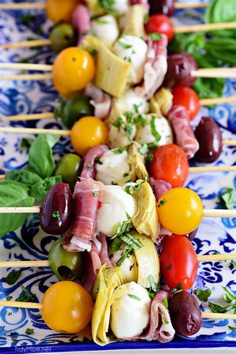 Antipasto Skewers Easy Party Appetizer Tidymom®