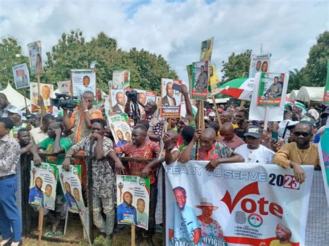 LG Polls Obaseki Leads PDP Campaign Train To Canvass For Votes