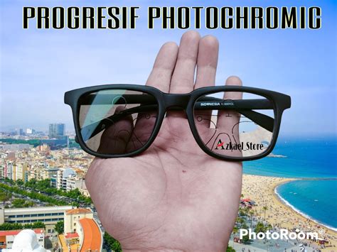 Kacamata Photochromic Lensa Progresif Bluecromic Anti Radiasi Baca Dan