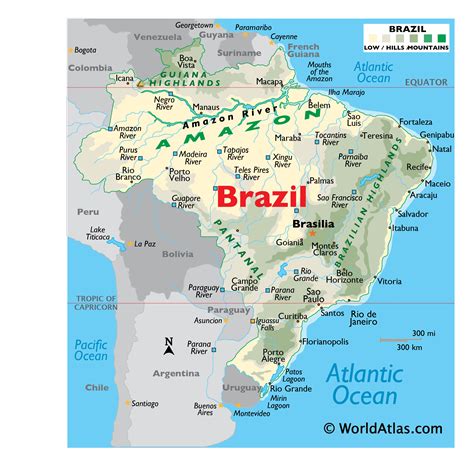 Map of Brazil - Thong Thai Real