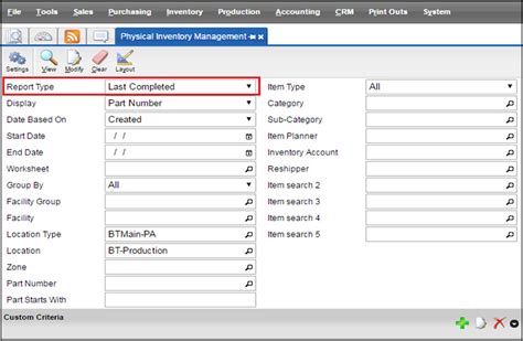 Cycle Counting Physical Inventory - DEACOM ERP