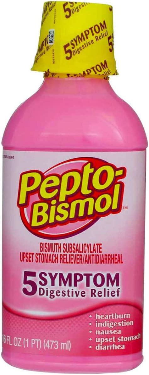 Pepto Bismol Upset Stomach Reliever Antidiarrheal Original Flavor Oz