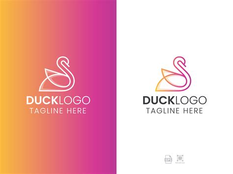 Duck logo design 34551298 Vector Art at Vecteezy