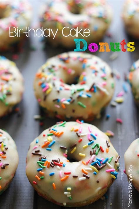 Birthday Cake Donuts Mandys Recipe Box