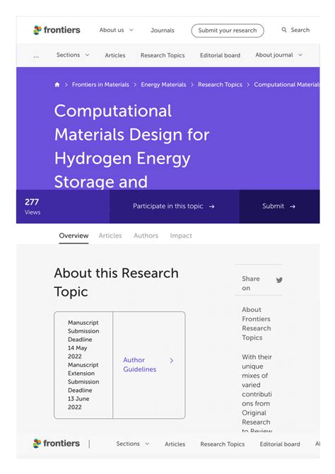 PDF Computational Materials Design For Hydrogen Energy Storage And