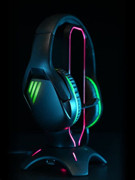 Luminous Gaming Headset with Glowing Neon Lights