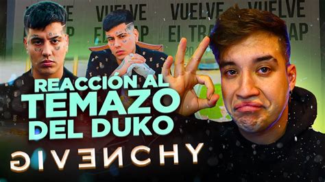 KAPO 013 REACCIONA A DUKI GIVENCHY YouTube