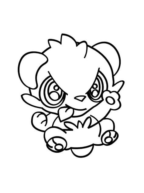 Pancham Pokemon Coloring Pages