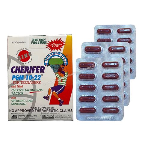 Cherifer Pgm 10 22 Vitamins Minerals Chlorella Growth Factor Capsule 1 S Price In The