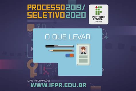 Provas do Processo Seletivo do IFPR serão aplicadas neste domingo