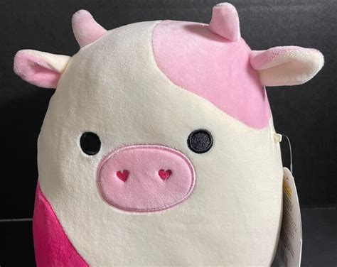 Very Rare Squishmallow Caedyn The Pink Cow 8 Etsy Uk