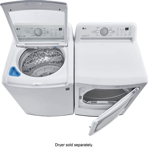 LG 5.0 Cu. Ft. High-Efficiency Smart Top Load Washer with 6Motion Technology White WT7150CW ...