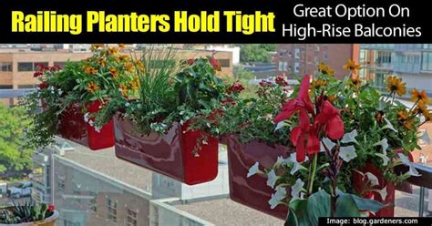 Railing Planters Bring Color To Small Outdoor Living Spaces