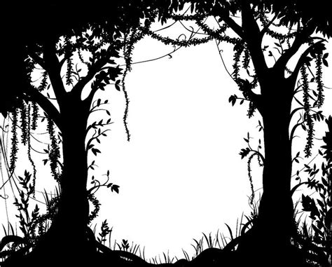 Fairy forest silhouette | Silhouette art, Forest silhouette, Silhouette ...