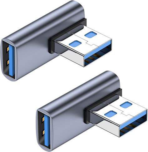 Amazon co jp Herfair USB 90度アダプター 直角USBオス メスアダプター USBプラグコンバーターエクステンダー