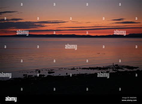 Morecambe Bay sunset sky Stock Photo - Alamy