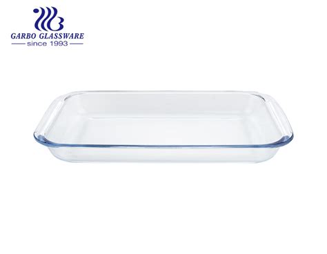 2 2l Borosilicate Rectangle Shape Pyrex Glass Baking Pan