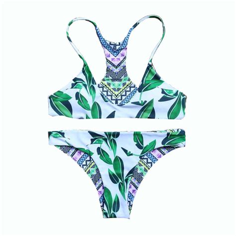 Buy YG Sexy Women Flower Duplexing Push Up Bikini Set Soft Bandage