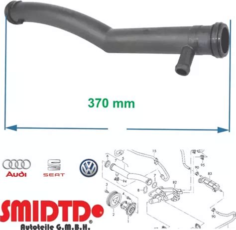 Brida Toma Agua Doble Termostato Y Tubo Vw Caddy Tsi 13 18 1 709 En