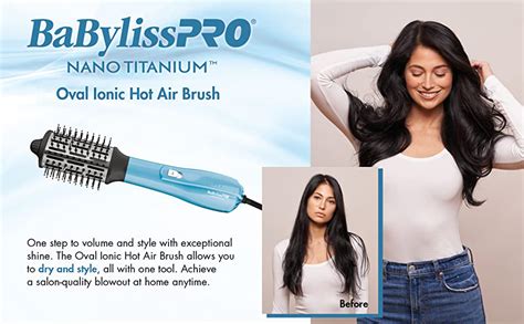 BaBylissPRO Nano Titanium Oval Ionic Hot Air Styler Brush