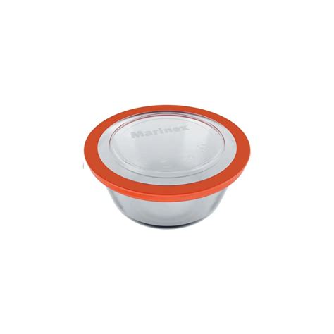 Bowl Vidrio Marinex Lts Con Tapa Sin Color Todolandia