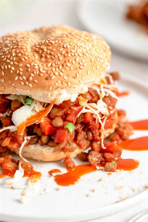 Vegan Lentil Sloppy Joes With Slaw Karinokada